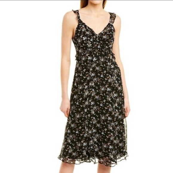 Anthropologie Bailey 44 Cecile Ruffled Floral Midi Dress - Picture 4 of 12
